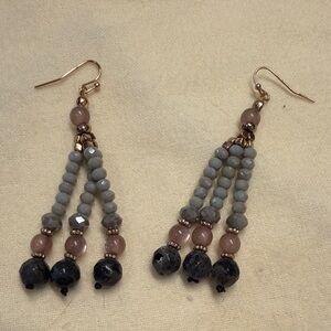 Elegant Beaded Dangle Earrings